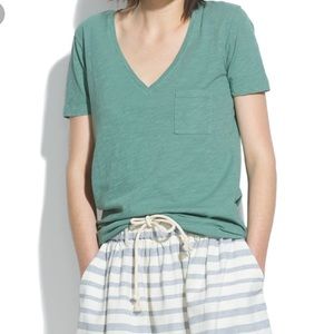 Madewell v neck tee